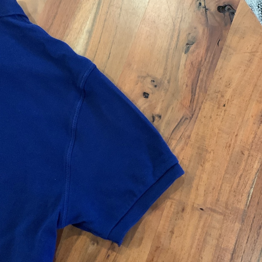 Used Rare Polo by Ralph Lauren Men's Blue Polo with Red Logo - Picture 6 of 9
